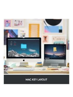 Logitech MX Keys Mini For Mac Minimalist Wireless Illuminated Keyboard - PALE GREY -NARA Computer Shop TKPCP SQ2 0000000215 LIGHT GREY SLb