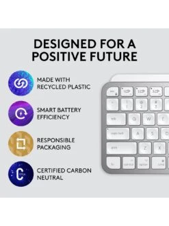 Logitech MX Keys Mini For Mac Minimalist Wireless Illuminated Keyboard - PALE GREY -NARA Computer Shop TKPCP SQ7 0000000215 LIGHT GREY SLd3