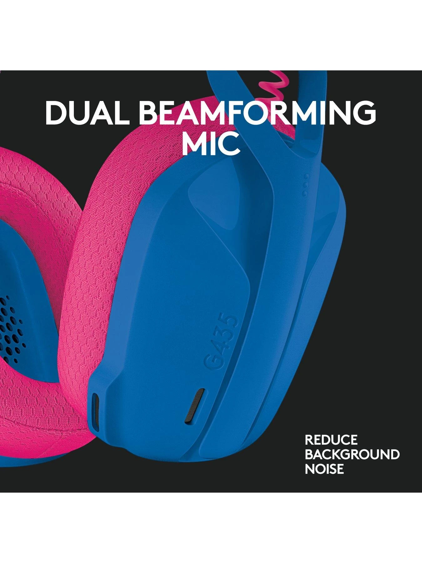 LogitechG G435 LIGHTSPEED Wireless Gaming Headset - BLUE 6 LogitechG G435 LIGHTSPEED Wireless Gaming Headset - BLUE - Image 4