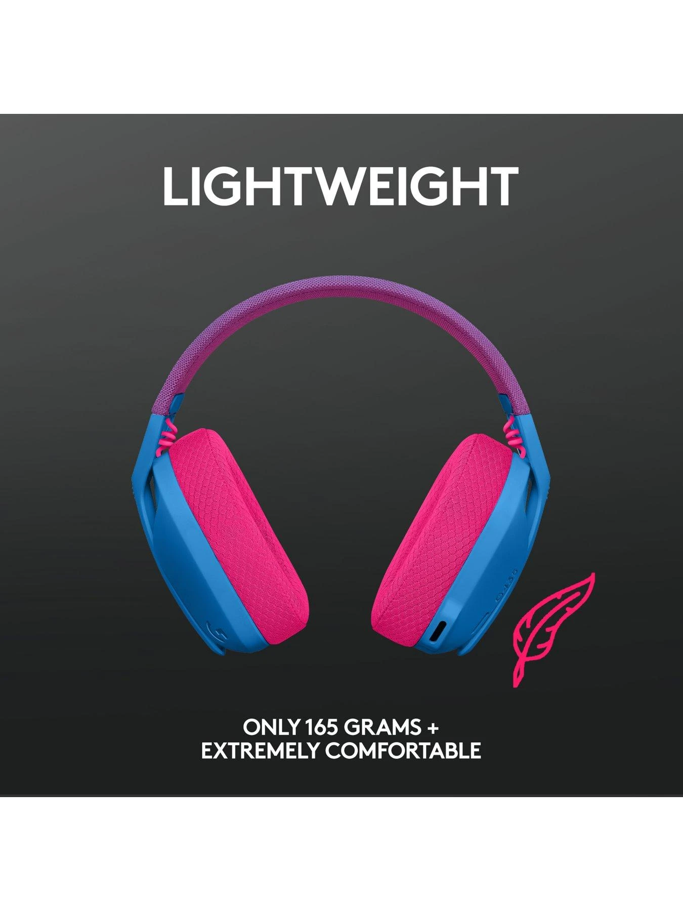 LogitechG G435 LIGHTSPEED Wireless Gaming Headset - BLUE 7 LogitechG G435 LIGHTSPEED Wireless Gaming Headset - BLUE - Image 5