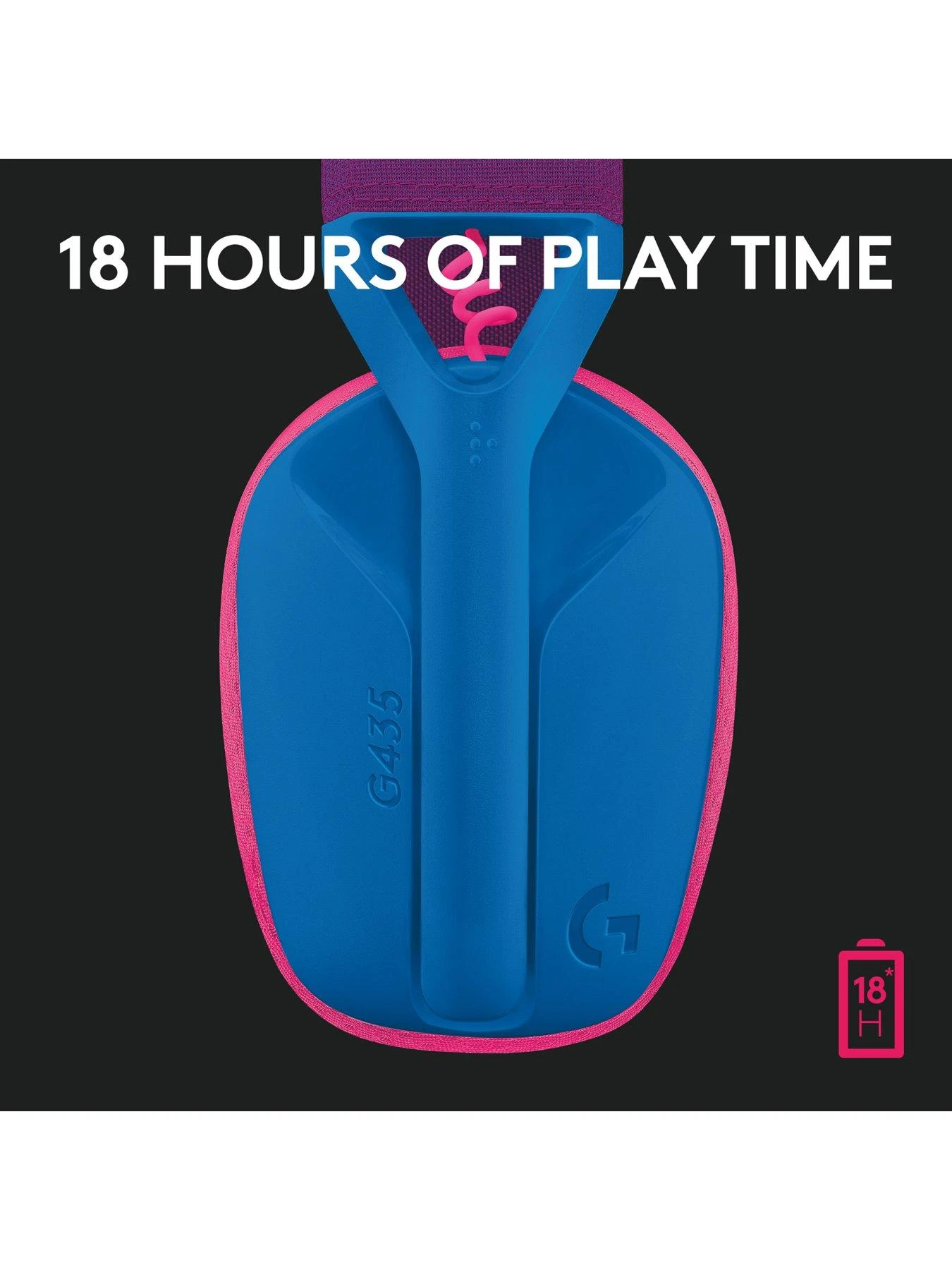 LogitechG G435 LIGHTSPEED Wireless Gaming Headset - BLUE 8 LogitechG G435 LIGHTSPEED Wireless Gaming Headset - BLUE - Image 6