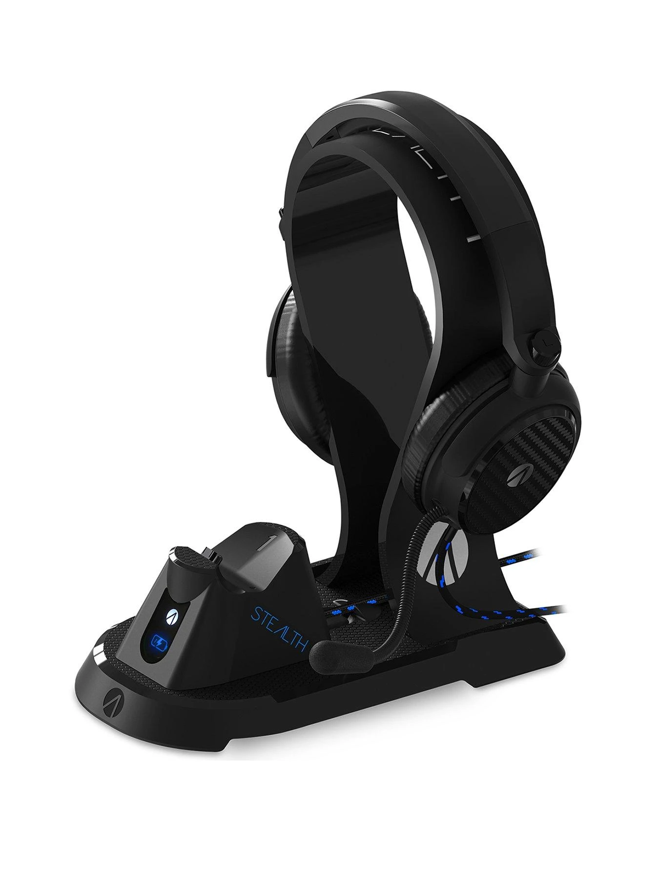 Stealth All-in-one Gaming Headset, Charging Dock & Headset Stand For PS4 - Black 3 Stealth All-in-one Gaming Headset, Charging Dock & Headset Stand For PS4 - Black