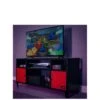X Rocker MESH-TEK TV Media Cabinet - Fits Up To 55 Inch TV -NARA Computer Shop TPTVG SQ1 0000000336 BLACK RED SLf