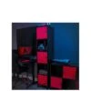 X Rocker MESH-TEK Tall Display Shelf With 5 Cube Storage -NARA Computer Shop TPTVH SQ1 0000000336 BLACK RED SLf