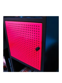 X Rocker MESH-TEK Tall Display Shelf With 5 Cube Storage -NARA Computer Shop TPTVH SQ3 0000000336 BLACK RED SLa