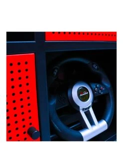 X Rocker MESH-TEK Wide Display Cabinet With 6 Cube Storage 11 X Rocker MESH-TEK Wide Display Cabinet With 6 Cube Storage -NARA Computer Shop TPTVK SQ3 0000000336 BLACK RED SLa