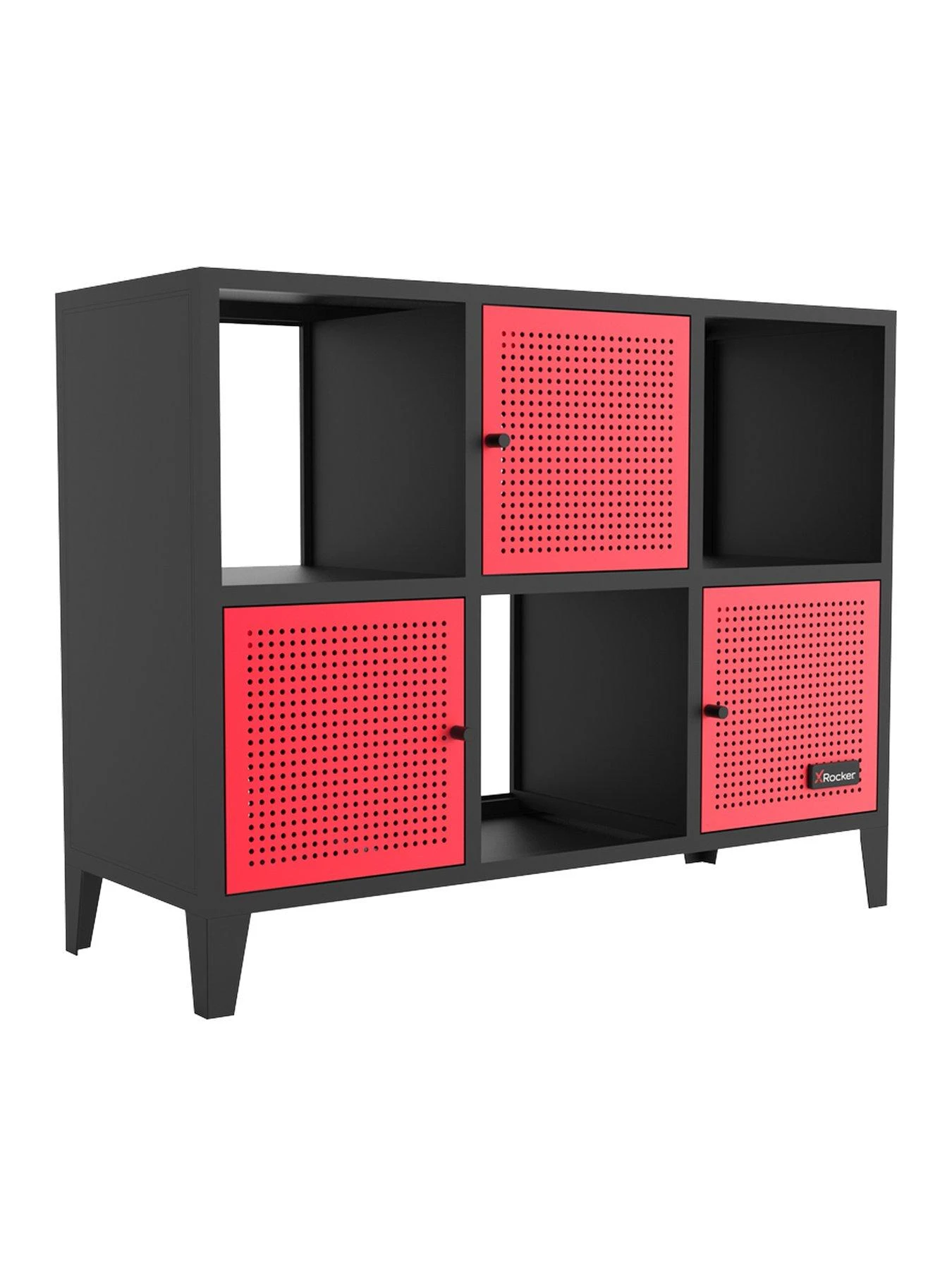 X Rocker MESH-TEK Wide Display Cabinet With 6 Cube Storage 7 X Rocker MESH-TEK Wide Display Cabinet With 6 Cube Storage - Image 5