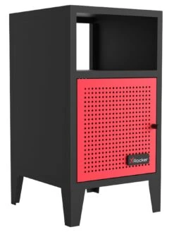 X Rocker MESH-TEK Side Cabinet With Single Cube Storage -NARA Computer Shop TPTVR SQ5 0000000336 BLACK RED SLd1