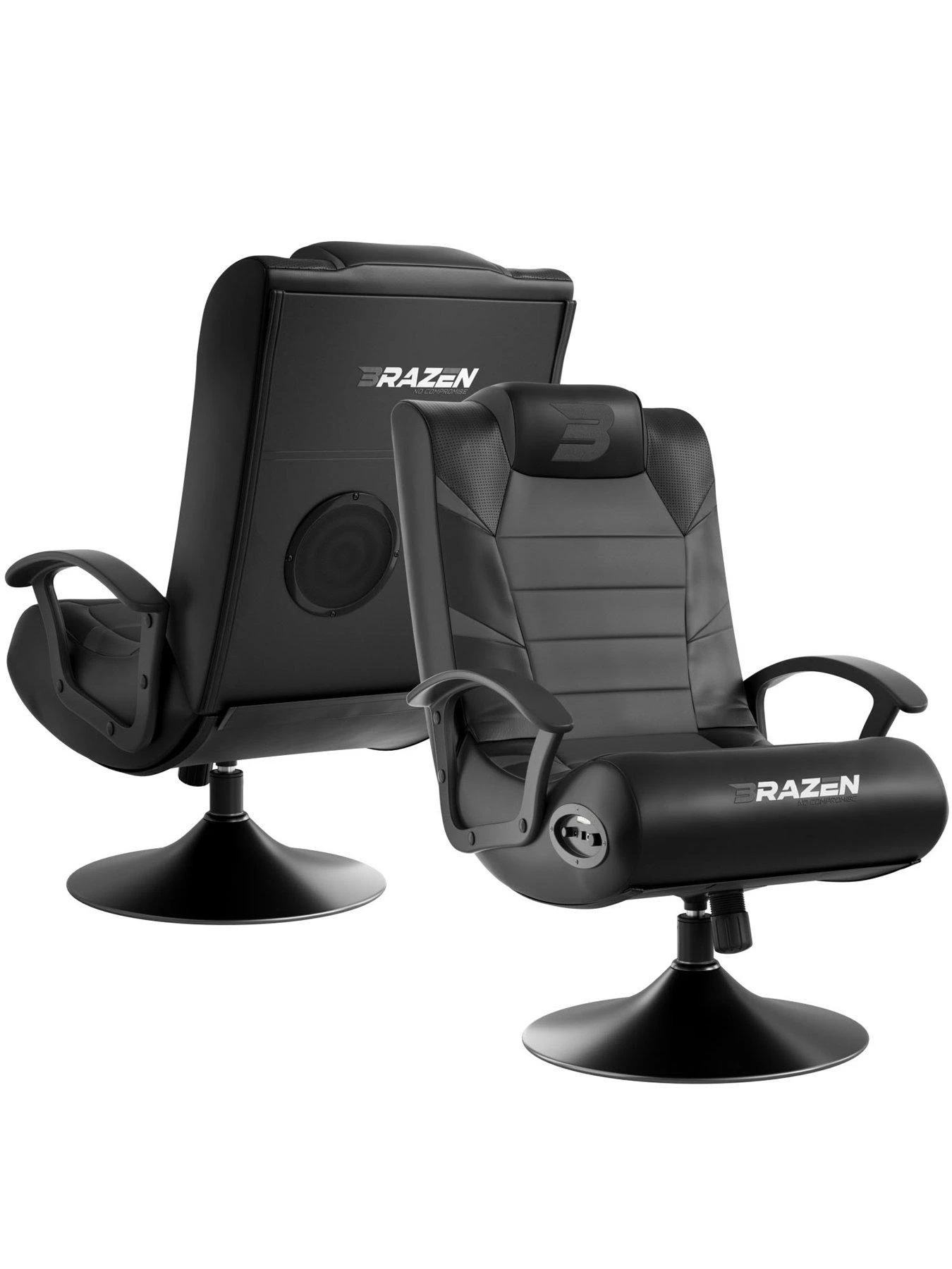 BraZen Pride 2.1 Bluetooth Junior Gaming Chair - Black And Grey 5 BraZen Pride 2.1 Bluetooth Junior Gaming Chair - Black And Grey - Image 3