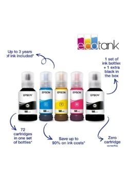 Epson® Epson EcoTank ET-3850 Wireless Inkjet Printer -NARA Computer Shop TUKQE SQ3 0000000004 BLACK SLa