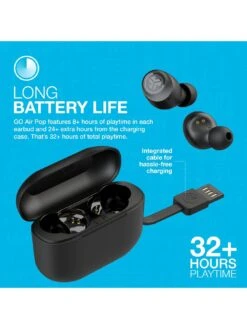 JLab Go Air Pop True Wireless Signature Earbuds 13 JLab Go Air Pop True Wireless Signature Earbuds -NARA Computer Shop TUUV9 SQ4 0000000004 BLACK SLd1