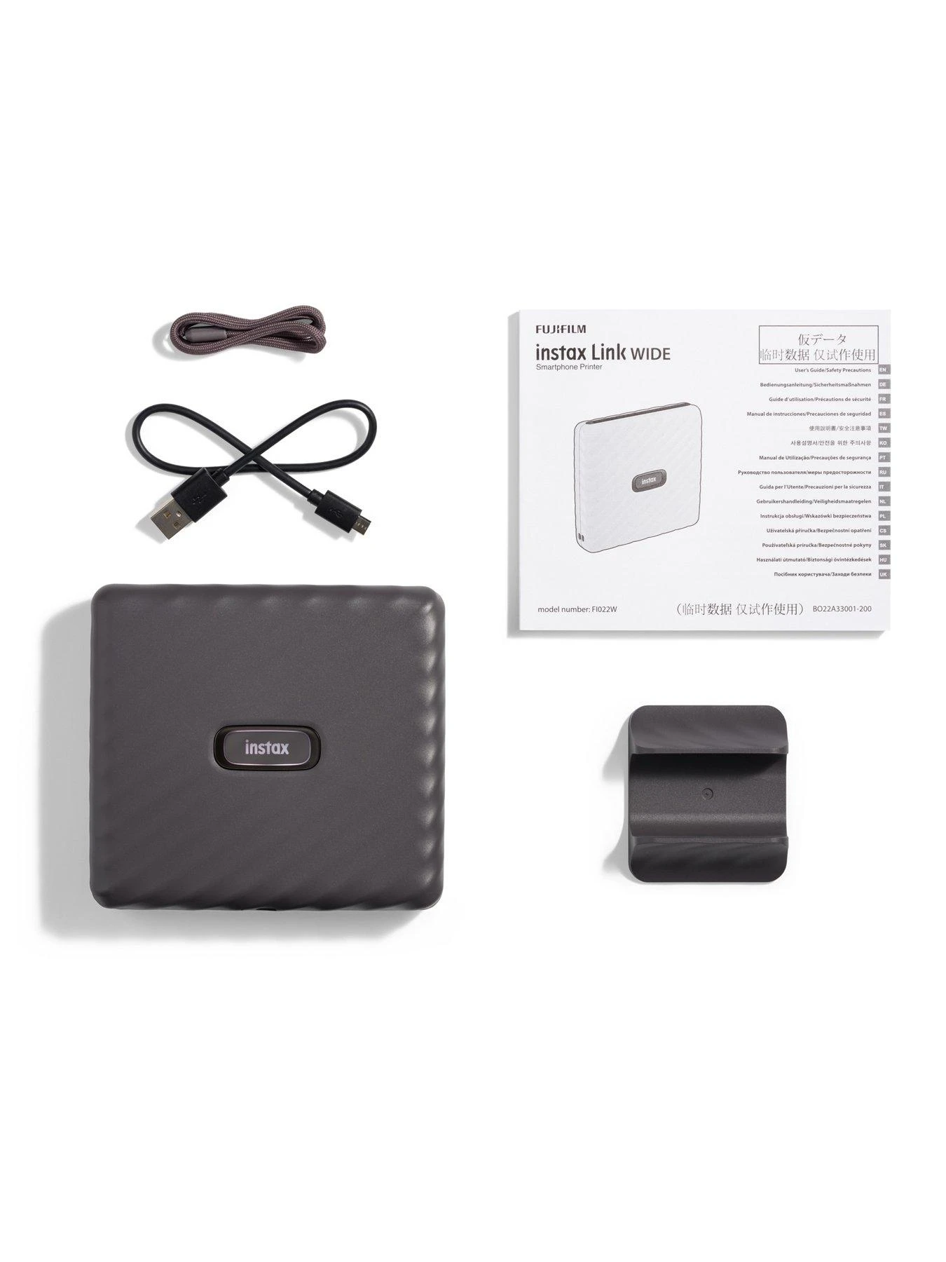 Fujifilm Instax Link Wide Printer - Mocha Gray 6 Fujifilm Instax Link Wide Printer - Mocha Gray - Image 4