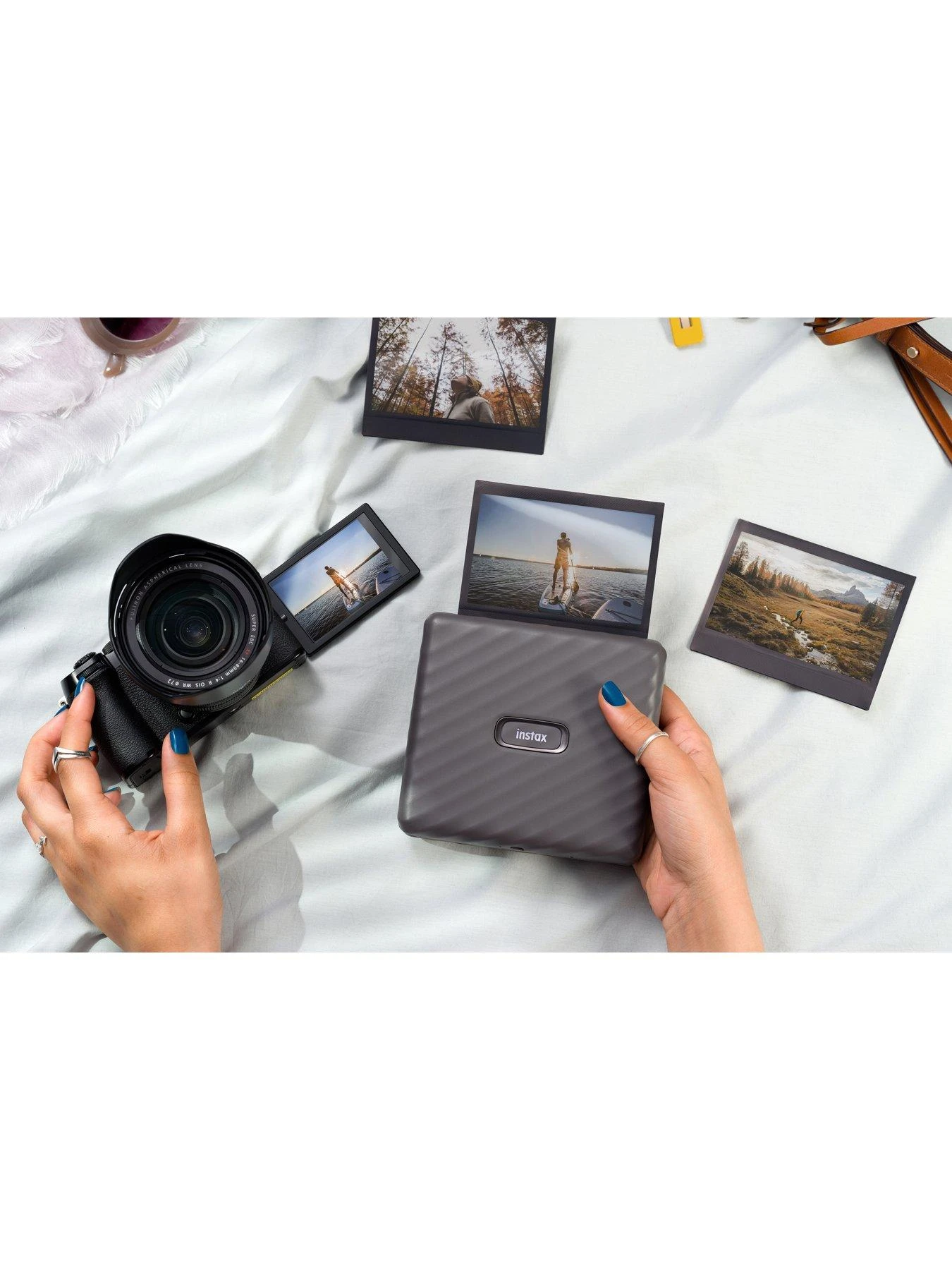 Fujifilm Instax Link Wide Printer - Mocha Gray 8 Fujifilm Instax Link Wide Printer - Mocha Gray - Image 6