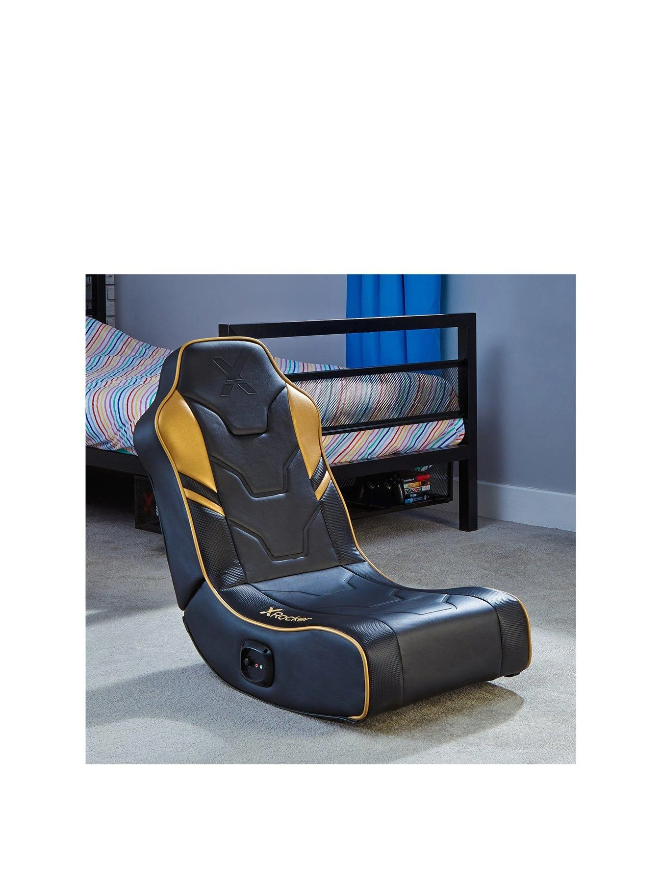 X Rocker Shadow 2.0 Gold Limited Edition Stereo Audio Gaming Floor Rocker 3 X Rocker Shadow 2.0 Gold Limited Edition Stereo Audio Gaming Floor Rocker