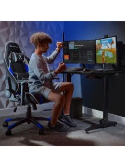 X Rocker Agility Black/Blue Junior PC Office Gaming Chair 8 X Rocker Agility Black/Blue Junior PC Office Gaming Chair -NARA Computer Shop U7JJN SQ2 0000000004 BLACK RSr
