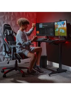 X Rocker Agility Black/Red Junior PC Office Gaming Chair -NARA Computer Shop U7JJP SQ2 0000000004 BLACK RSr