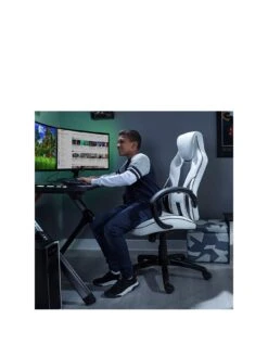 X Rocker Maverick White/Black PC Office Gaming Chair -NARA Computer Shop U7JKC SQ2 0000000013 WHITE RSr