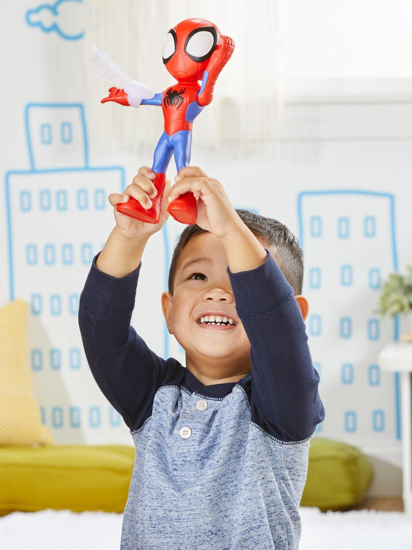 Marvel Spidey And His Amazing Friends Supersized Spidey Action Figure 7 Marvel Spidey And His Amazing Friends Supersized Spidey Action Figure - Image 5