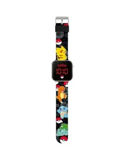 Pokemon Black LED Watch With Printed Silicone Strap -NARA Computer Shop UFJA7 SQ2 0000000004 BLACK SLa