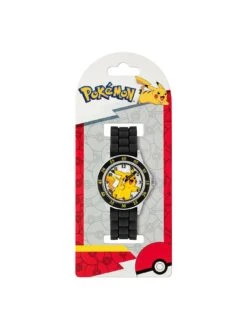 Pokemon Pok??mon Black Silicone Strap Time Teacher Watch -NARA Computer Shop UFJCF SQ3 0000000004 BLACK MDd