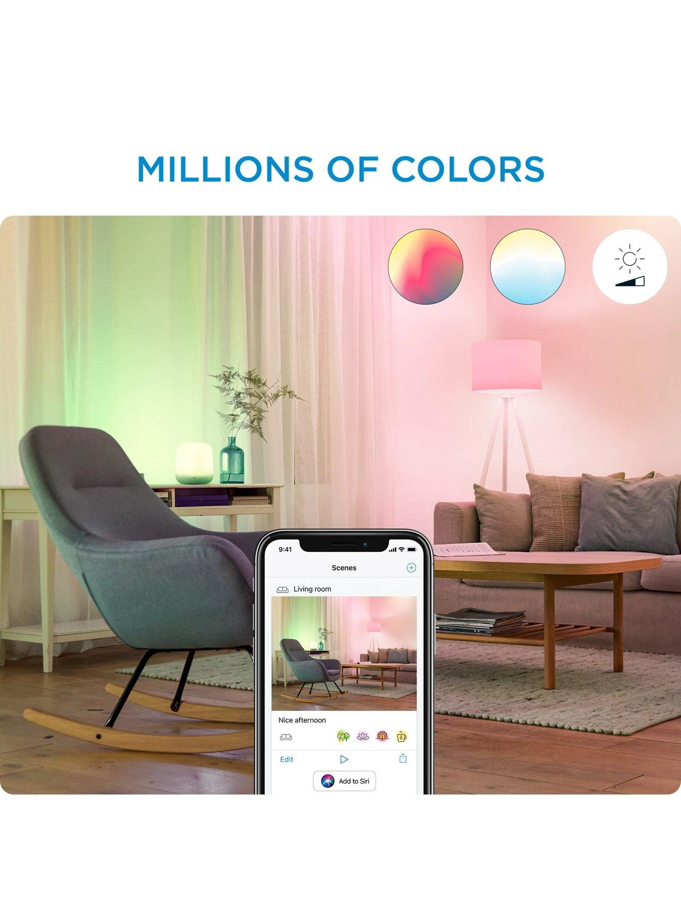 WiZ Wi-Fi BLE 40W C37 E14 922-65 RGB 2PF/6 6 WiZ Wi-Fi BLE 40W C37 E14 922-65 RGB 2PF/6 - Image 4