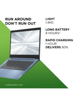 Lenovo IdeaPad 1 Laptop - 14in HD, Intel Celeron, 4GB RAM, 64GB Storage - Ice Blue -NARA Computer Shop UN6MR SQ4 0000000020 BLUE SLd