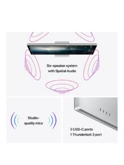 Apple Studio Display, 27 Inch With Nano Texture Glass, Tilt Adjustable Stand -NARA Computer Shop UQR9Z SQ3 0000000035 SILVER SLa