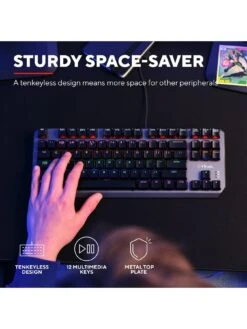 Trust GXT834 Callaz Tkl Keyboard Uk -NARA Computer Shop URJUR SQ4 0000000004 BLACK SLd