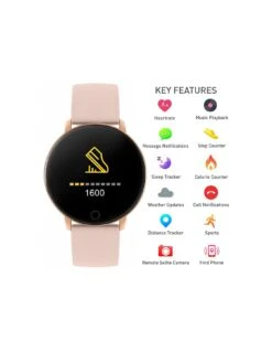 Reflex Active Series 5 Smart Watch With Heart Rate Monitor, Colour Touch Screen And Nude Pink Silicone Strap -NARA Computer Shop URTUB SQ2 0000000063 PINK SLa