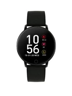 Reflex Active Series 5 Smart Watch With Heart Rate Monitor, Colour Touch Screen And Black Silicone Strap