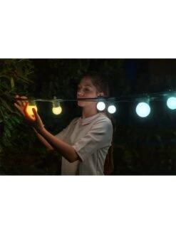 Twinkly Festoon Lights, 40 AWW G45 Bulbs, 0,5 Meter Distance Extension Kit, BT+WiFi, Gen II, IP44 -NARA Computer Shop URWFB SQ4 0000000004 BLACK SLd