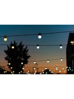 Twinkly Festoon Lights, 40 AWW G45 Bulbs, 0,5 Meter Distance Extension Kit, BT+WiFi, Gen II, IP44 -NARA Computer Shop URWFB SQ6 0000000004 BLACK SLd2