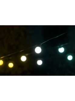 Twinkly Festoon Lights, 40 AWW G45 Bulbs, 0,5 Meter Distance Extension Kit, BT+WiFi, Gen II, IP44 -NARA Computer Shop URWFB SQ7 0000000004 BLACK SLd3