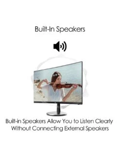 MSI PRO MP242C 24 Inch, Full HD, 75Hz, 1ms, AMD Freesync, 1500R Curved Monitor -NARA Computer Shop UTS85 SQ5 0000000004 BLACK SLd1