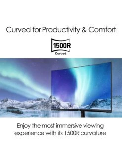 MSI PRO MP242C 24 Inch, Full HD, 75Hz, 1ms, AMD Freesync, 1500R Curved Monitor -NARA Computer Shop UTS85 SQ7 0000000004 BLACK SLd3