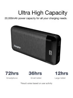Energizer 20,000mAh Power Bank With LCD Display Provides Up To 72 Hours Extra On Your Smartphone!! -NARA Computer Shop UUB2U SQ2 0000000099 N A SLb