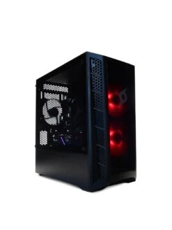 Stormforce Onyx Gaming Desktop PC - 12th Gen Intel Core i5, GeForce RTX 3050, 16GB RAM, 500GB SSD, 24in Full HD IPS Monitor, Keyboard & Mouse -NARA Computer Shop UVNTR SQ2 0000000004 BLACK SLb