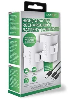 Venom High Capacity Rechargeable Battery Pack (White) -NARA Computer Shop UVP8R SQ6 0000000088 NO COLOR SLd2