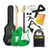 Full Size 4/4 Electric Guitar Ultimate Kit With 10W Amp - 6 Months FREE Lessons -  Green -NARA Computer Shop UW8G3 SQ1 0000000088 NO COLOR SLf