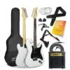 Full Size 4/4 Electric Guitar Ultimate Kit With 10W Amp - 6 Months FREE Lessons - White -NARA Computer Shop UW8G4 SQ1 0000000088 NO COLOR SLf