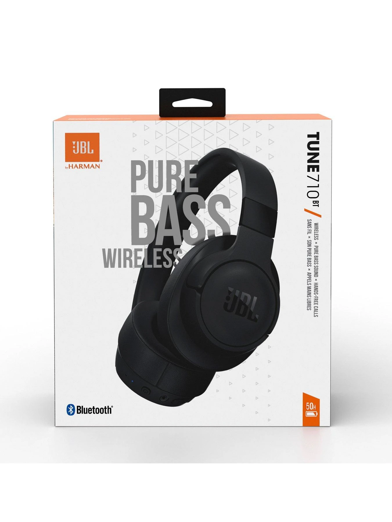 JBL Tune 710BT Wireless Over-Ear Headphones - Multi-Point Connection, Black 7 JBL Tune 710BT Wireless Over-Ear Headphones - Multi-Point Connection, Black - Image 5