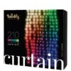 Twinkly 210L 5MM Matt+clear Flat RGBW Lens Light Curtain, 10 Drops Of 10 Lamps, 1 M Wide, 2,1 M Long, 10cm Lamp Spacing, Transparent Wire, BT+WiFi, Gen II, IP44 -NARA Computer Shop UXQ9L SQ1 0000000099 N A SLf