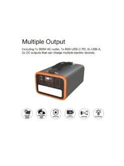 Energizer Power Station 307.2Wh(96,000mAh)AC/DC 300W Outlet, 1xUSB-C PD-65W, 2xUSB-A QC3.0 Power Bank Backup Outdoor Travel Camping Emergency Home 11 Energizer Power Station 307.2Wh(96,000mAh)AC/DC 300W Outlet, 1xUSB-C PD-65W, 2xUSB-A QC3.0 Power Bank Backup Outdoor Travel Camping Emergency Home -NARA Computer Shop UZK4A SQ3 0000000099 N A SLa