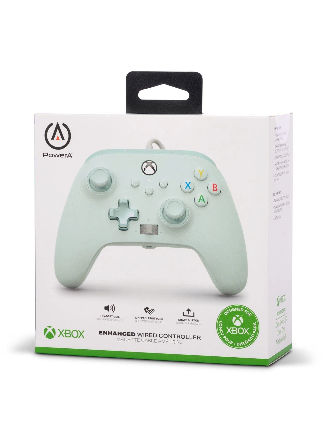 PowerA Enhanced Wired Controller For Xbox Series X,S - Cotton Candy Blue 8 PowerA Enhanced Wired Controller For Xbox Series X,S - Cotton Candy Blue - Image 6