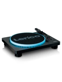 Lenco LS-50LED - Turntable With Speakers, Lights And Music Digitisation -NARA Computer Shop V3R73 SQ4 0000000004 BLACK SLd
