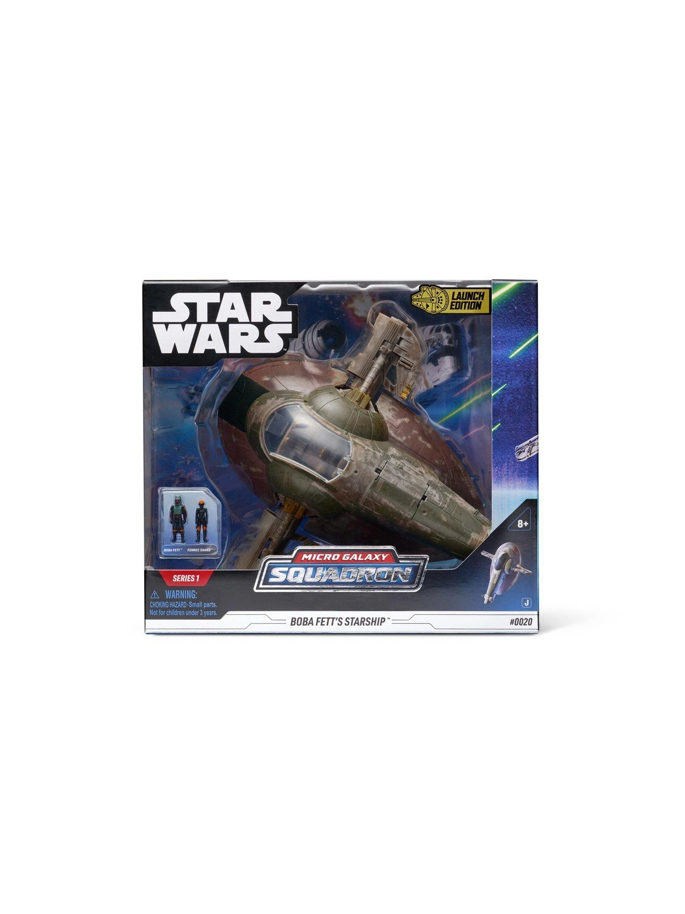 Star Wars Micro Galaxy Squadron Starship Class Boba Fett's Starship - 7-Inch Vehicle With 1-Inch Boba Fett And Fennec Shand Micro Figures 4 Star Wars Micro Galaxy Squadron Starship Class Boba Fett's Starship - 7-Inch Vehicle With 1-Inch Boba Fett And Fennec Shand Micro Figures - Image 2