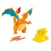 Pokemon Charizard Deluxe Feature Figure W/ Lights And Sounds - Includes Pikachu And Launcher