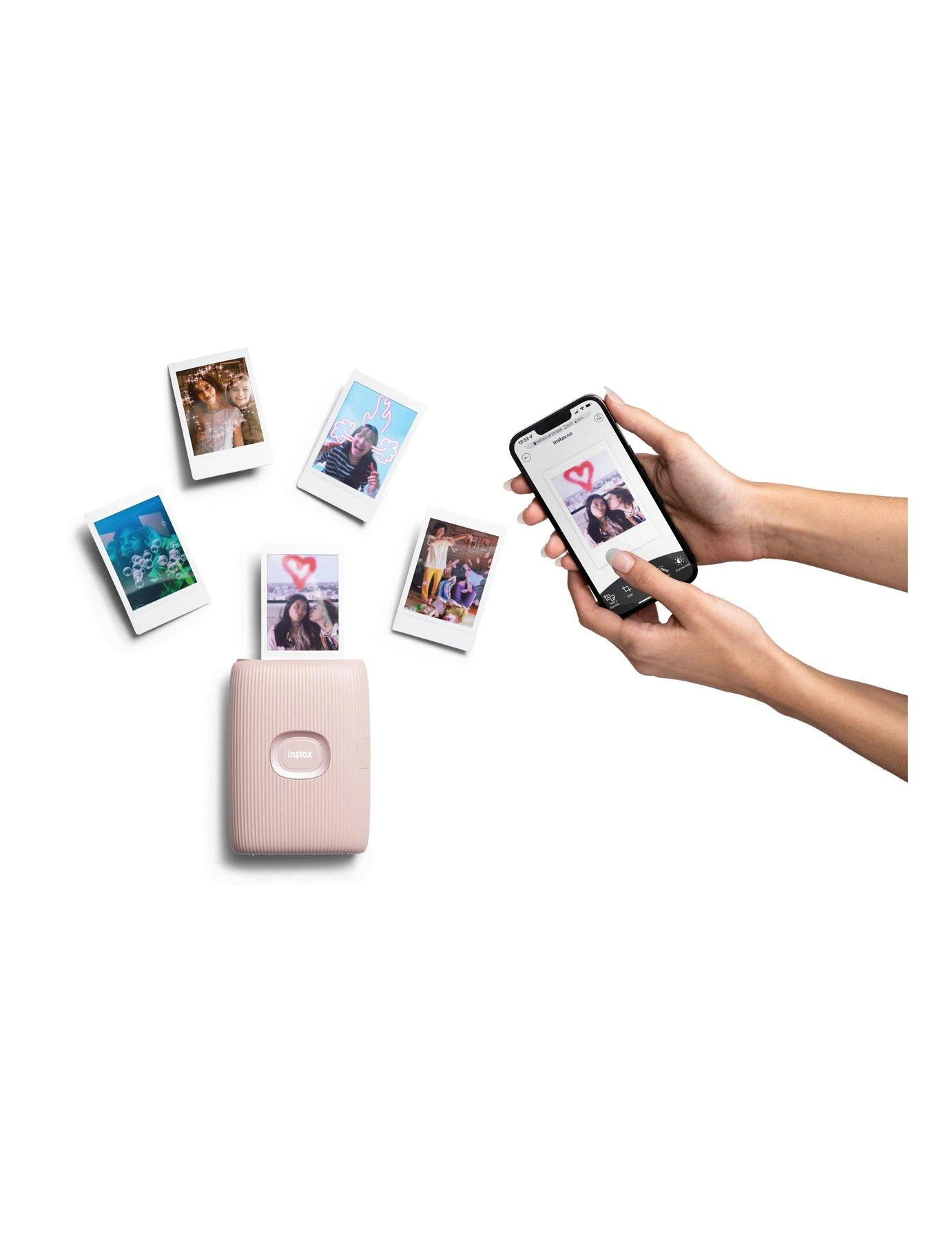 Fujifilm Instax Mini Link 2 Wireless Smartphone Photo Printer Including 20 Shots - Soft Pink 9 Fujifilm Instax Mini Link 2 Wireless Smartphone Photo Printer Including 20 Shots - Soft Pink - Image 7