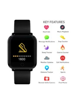 Reflex Active Series 06 Black Ladies Smart Watch -NARA Computer Shop V4YE7 SQ2 0000000004 BLACK SLa