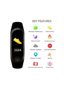 Reflex Active Series 1 Activity Tracker With Colour Touch Screen And Black Silicone Strap -NARA Computer Shop V4YE9 SQ2 0000000004 BLACK SLa